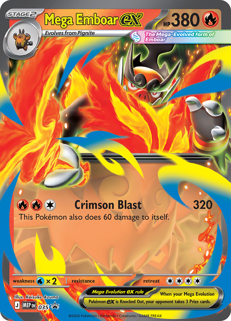Mega Emboar ex #035
