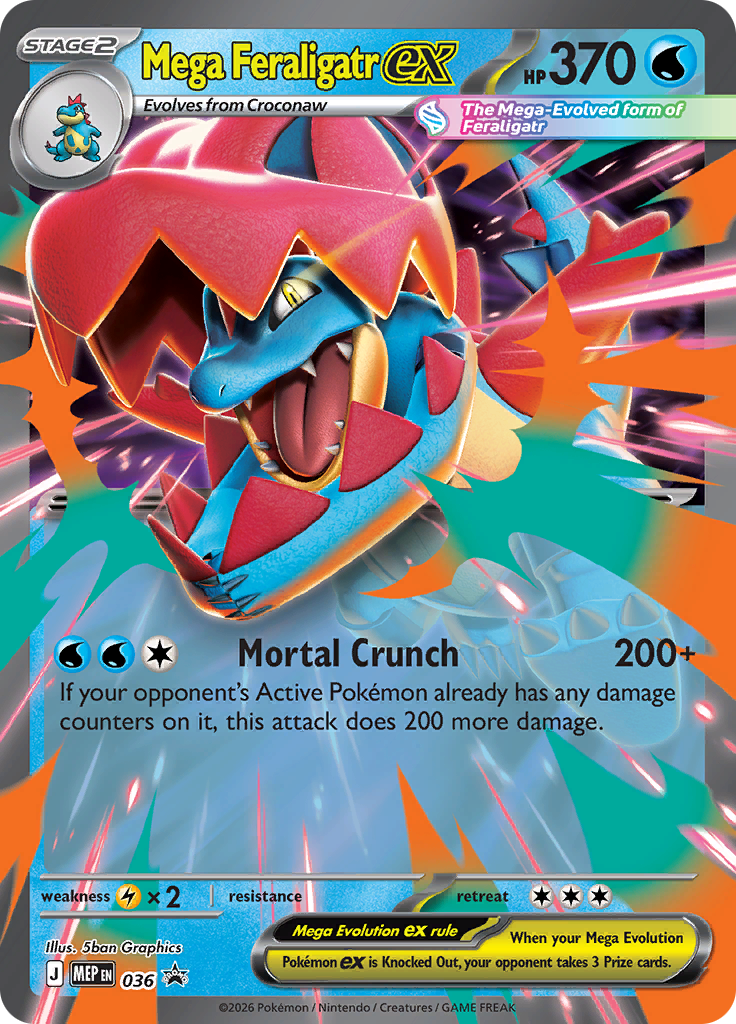 Mega Feraligatr ex #036